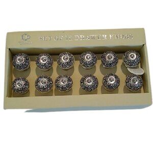 Casa Decor Set of 12 Drawer Pulls Flower